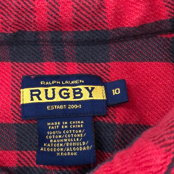 Ralph Lauren Rugby plaid blouse - Picture 3 of 5